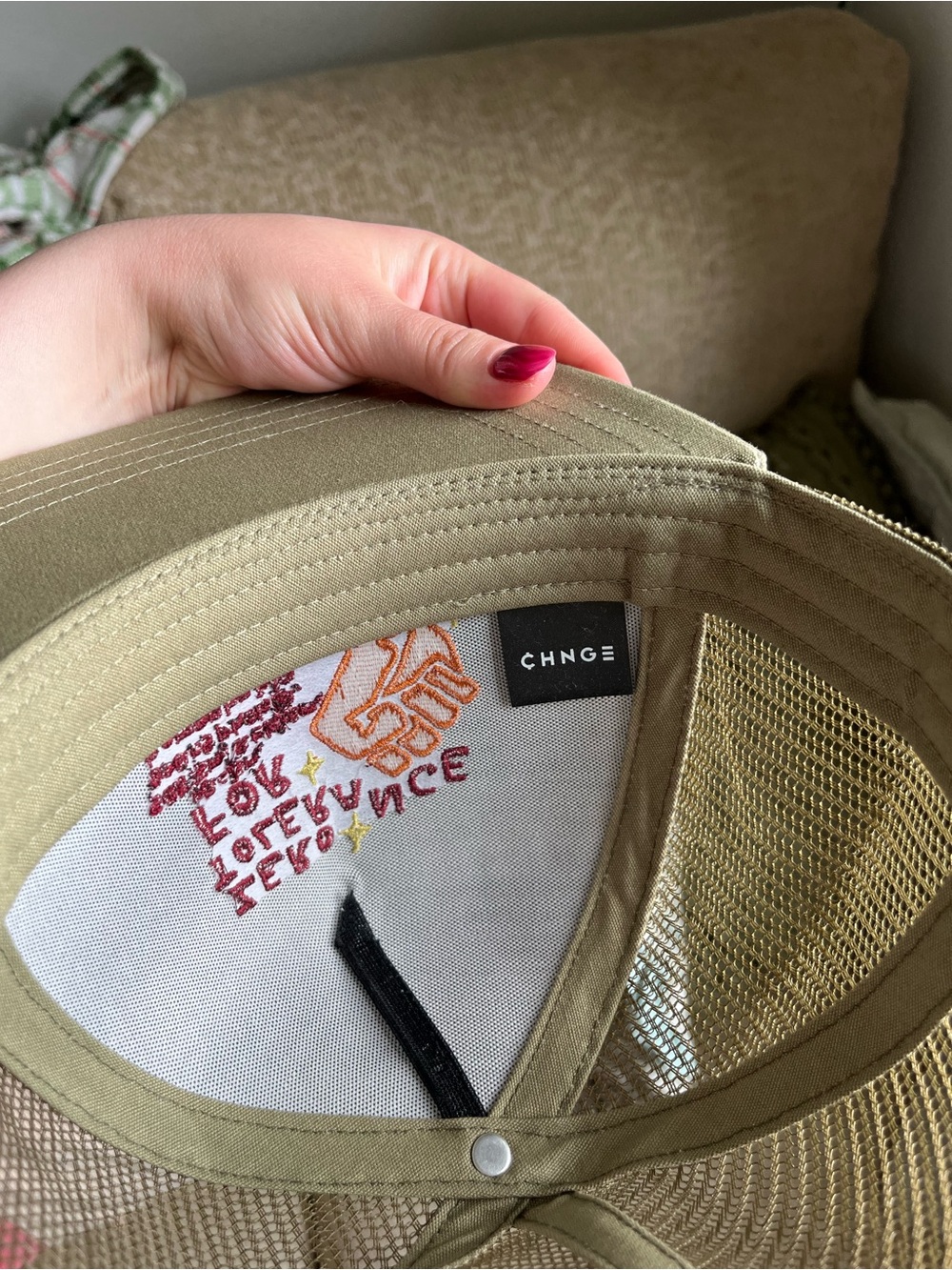 CHNGE Embroidered 'Zero Tolerance' Trucker Hat - Picture 6 of 6